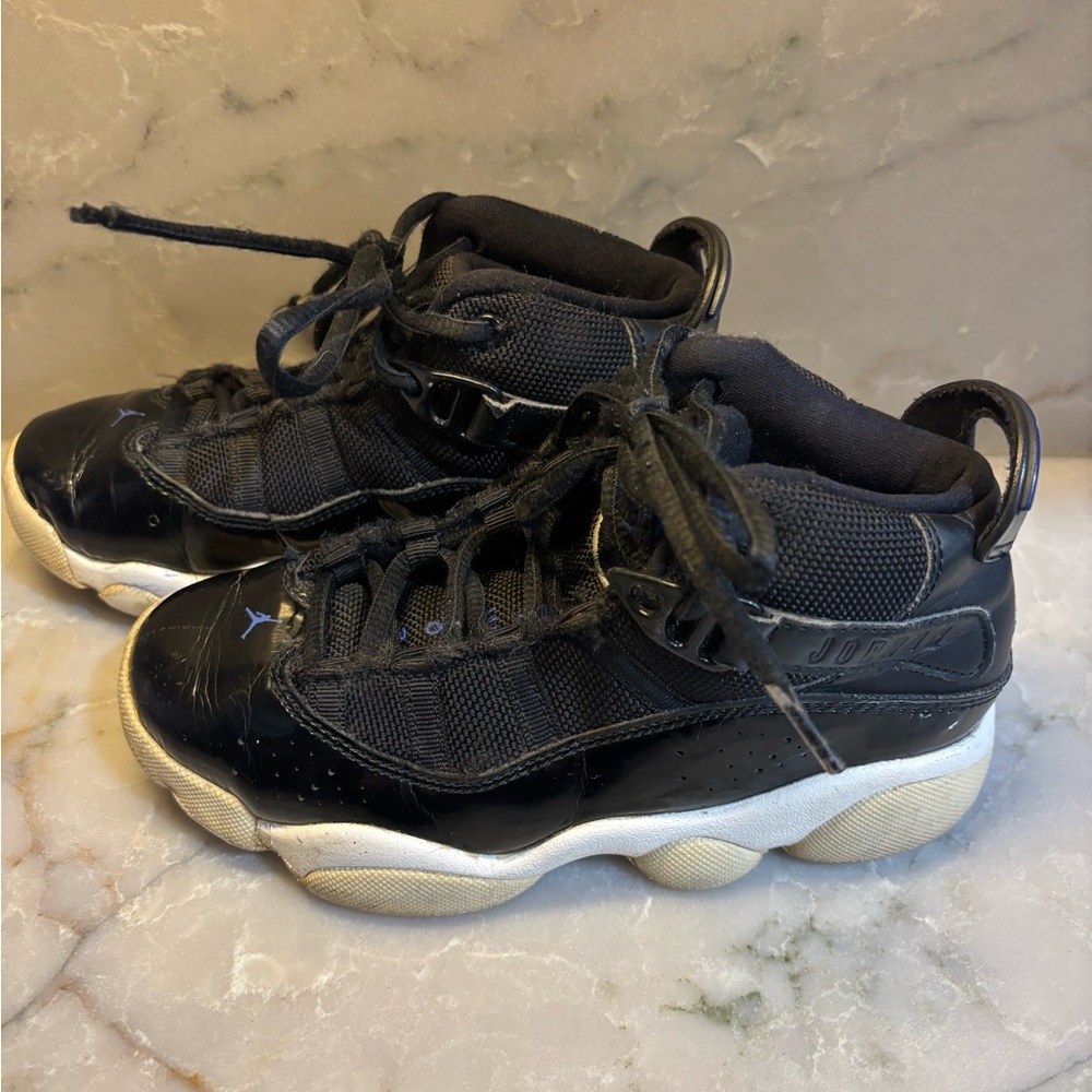 Jordan Black and White Sneakers